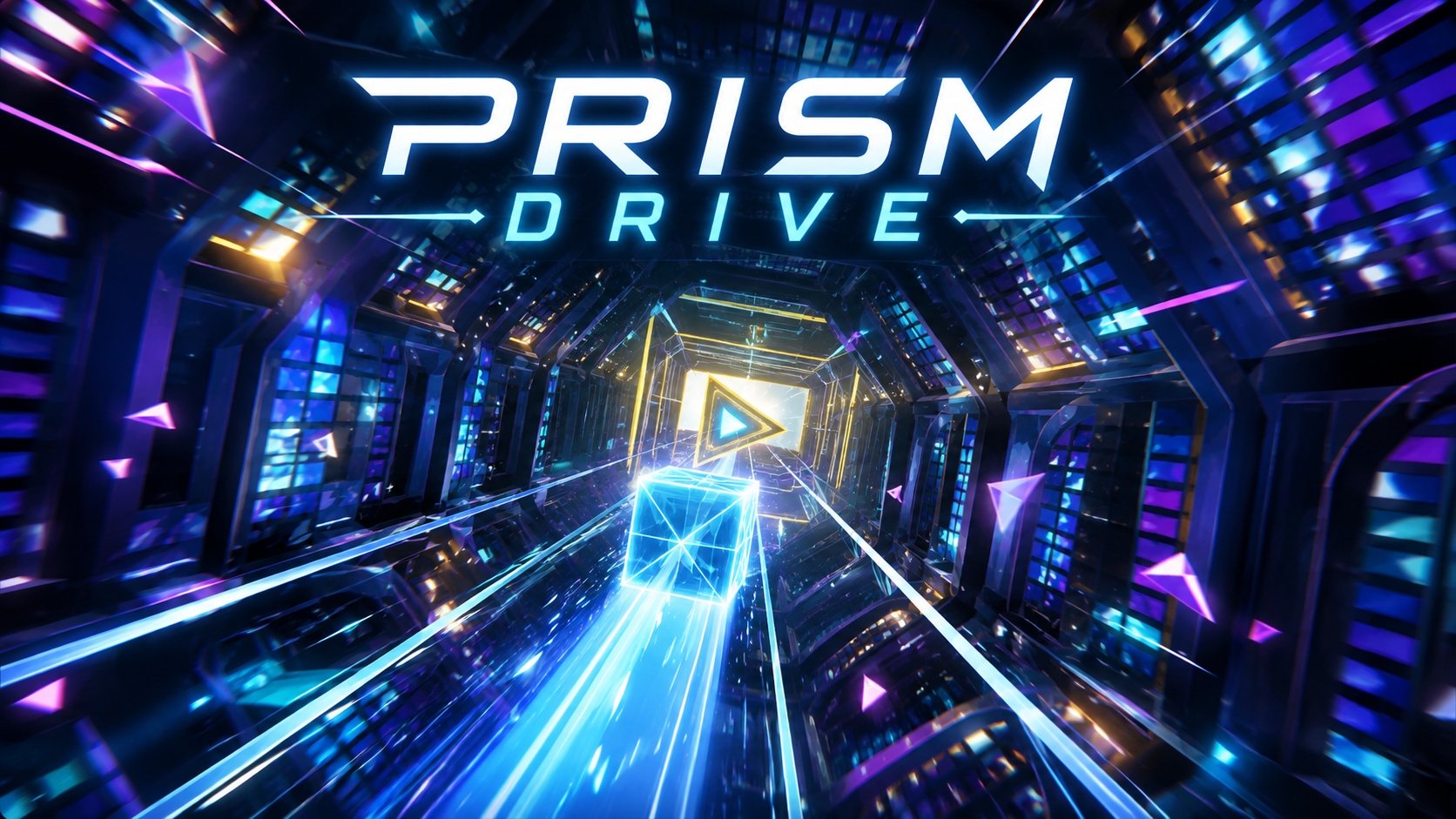 Prism Drive high-speed mirror maze action game